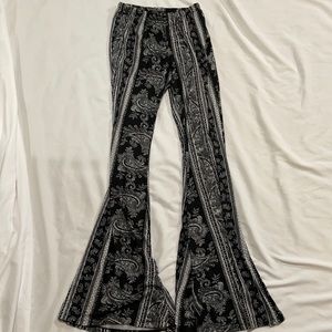 Boot cut boho leggings